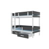 Łóżko piętrowe dwuosobowe ETIONA 180x80
