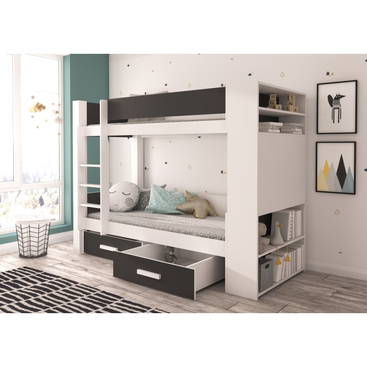 Łóżko piętrowe dwuosobowe GARET 200x90