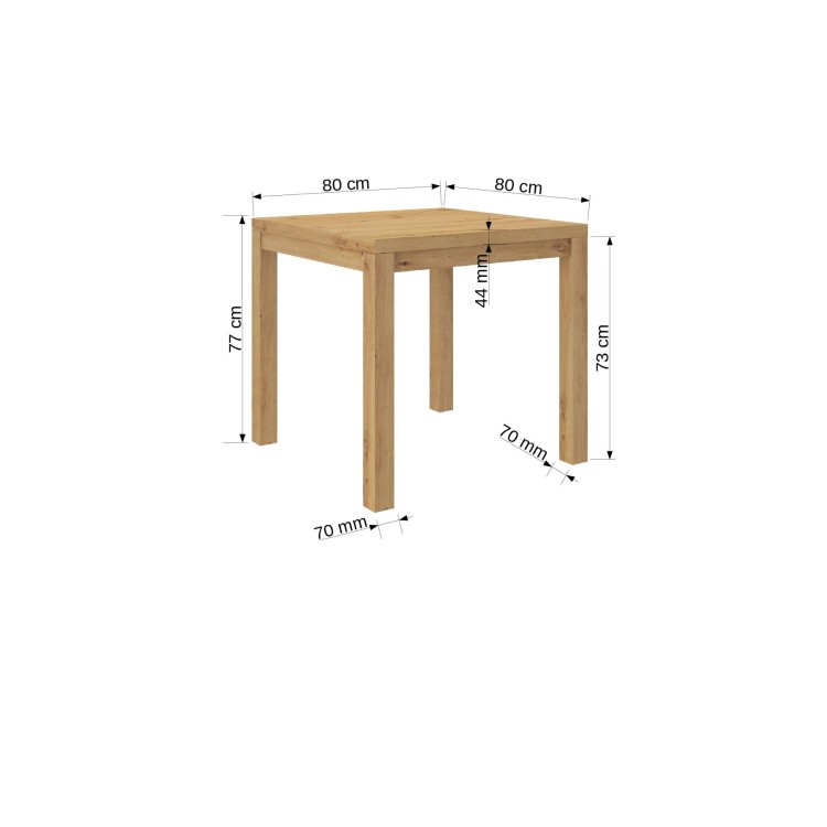 Stolik kawowy OLAF 1 80x80