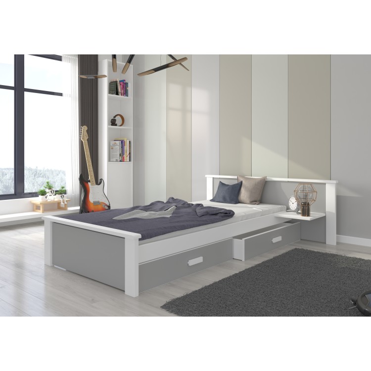 Łóżko z materacem ALDEX SHELF 200x90