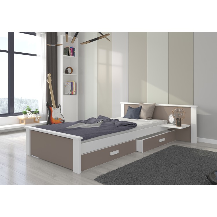 Łóżko z materacem ALDEX SHELF 180x80