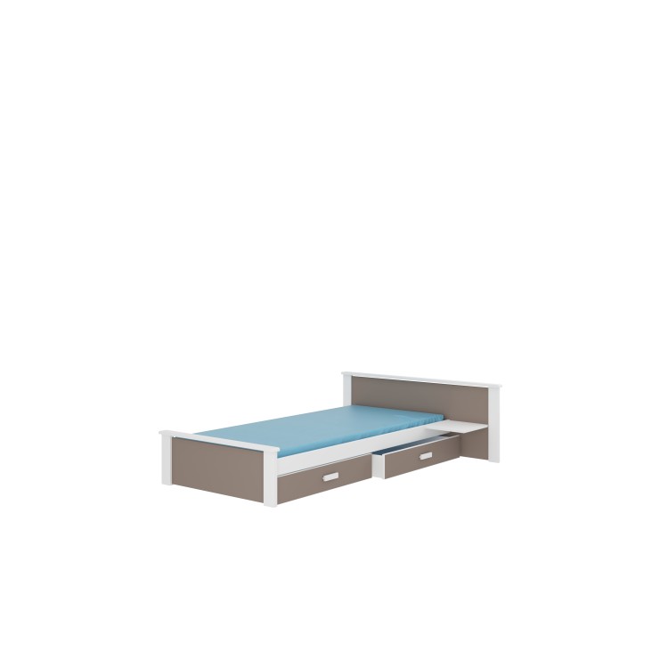 Łóżko z materacem ALDEX SHELF 180x80