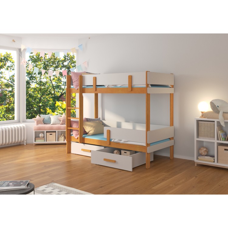 Łóżko piętrowe dwuosobowe ETIONA 200x90