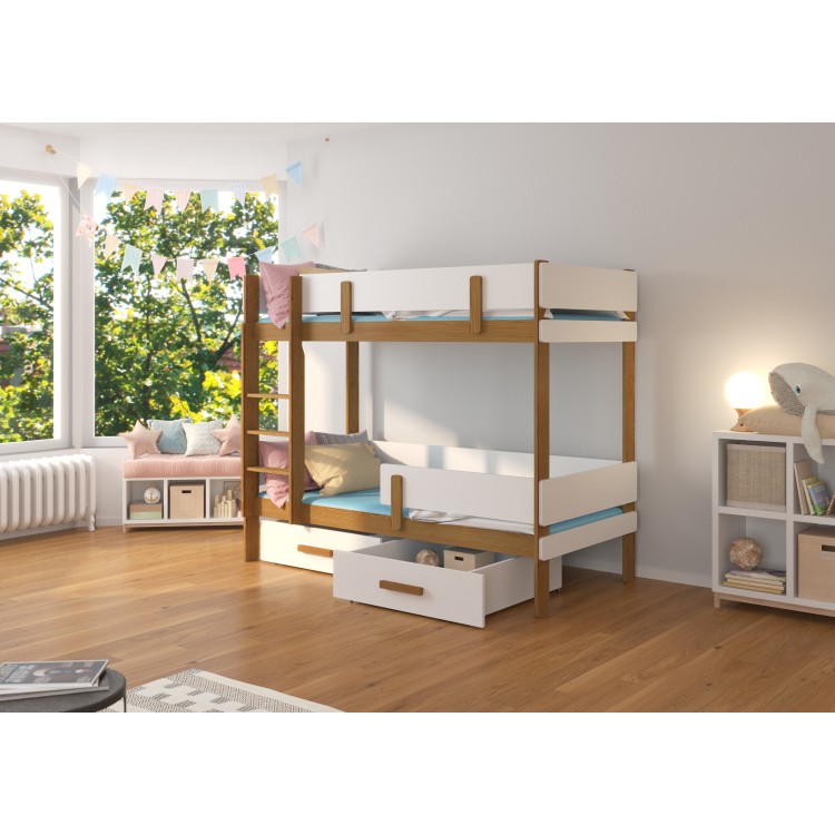 Łóżko piętrowe dwuosobowe ETIONA 200x90