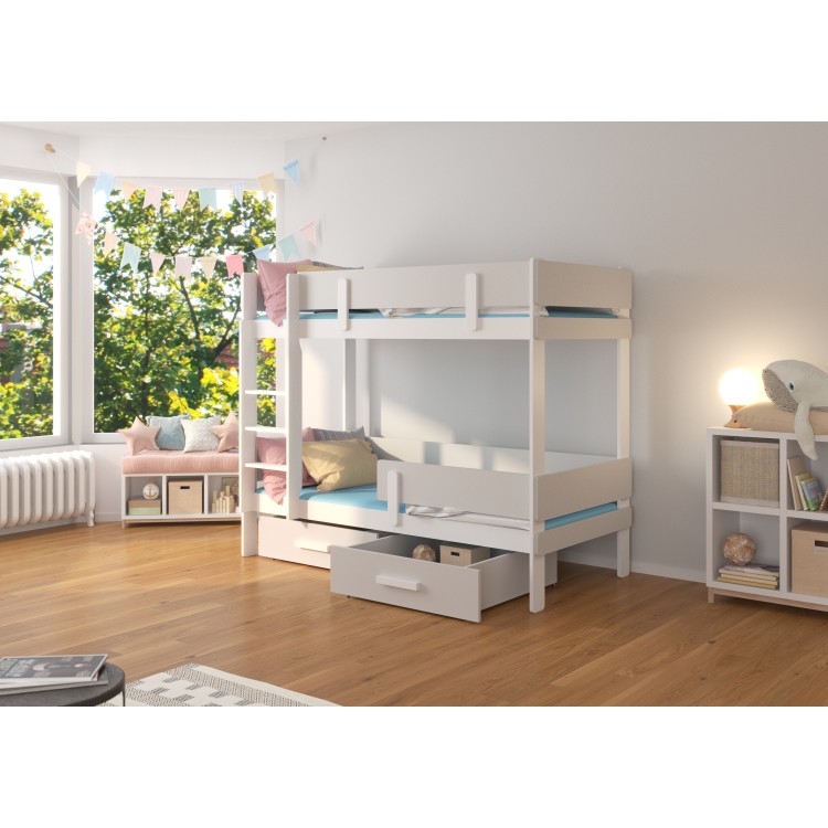Łóżko piętrowe dwuosobowe ETIONA 200x90