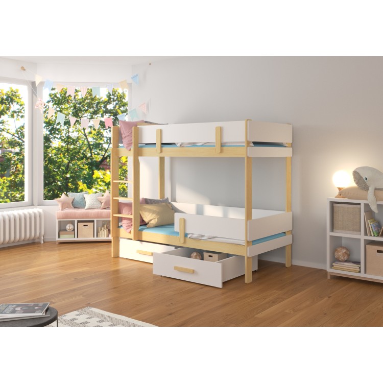 Łóżko piętrowe dwuosobowe ETIONA 180x80