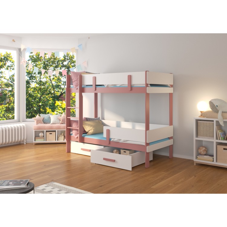 Łóżko piętrowe dwuosobowe ETIONA 180x80
