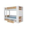 Łóżko piętrowe dwuosobowe GARET 180x80