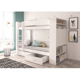 Łóżko piętrowe dwuosobowe z materacami GARET 180x80