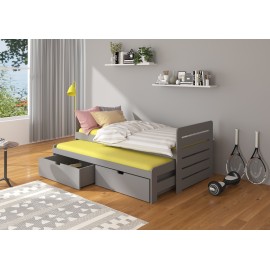 Łóżko podwójne z materacami TOMI 200x90