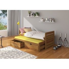 Łóżko podwójne z materacami TOMI 200x90