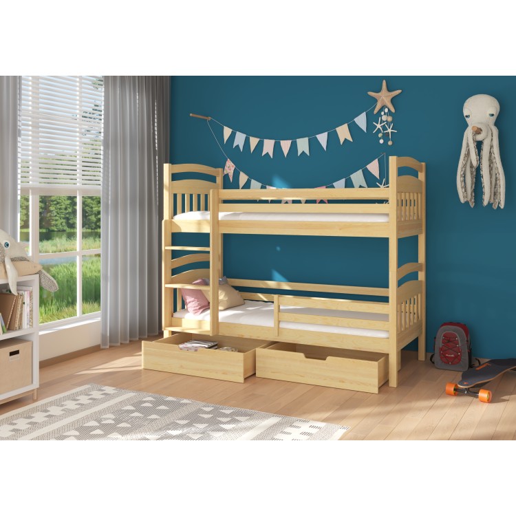 Łóżko piętrowe dwuosobowe ADA 180x80