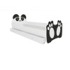 Łóżko z materacem i szufladą BEAR BLACK 140x70