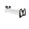 Łóżko z matereacm BEAR BLACK 160x80