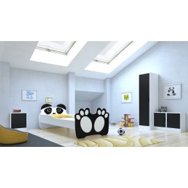 Łóżko z materacem BEAR BLACK 140x70