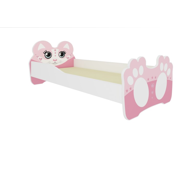Łóżko z materacem BEAR PINK 140x70