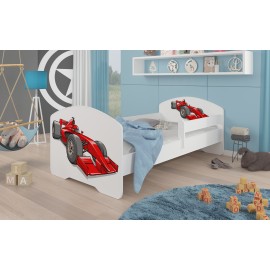 Łóżko z materacem i barierką PEPE FORMULA 160x80