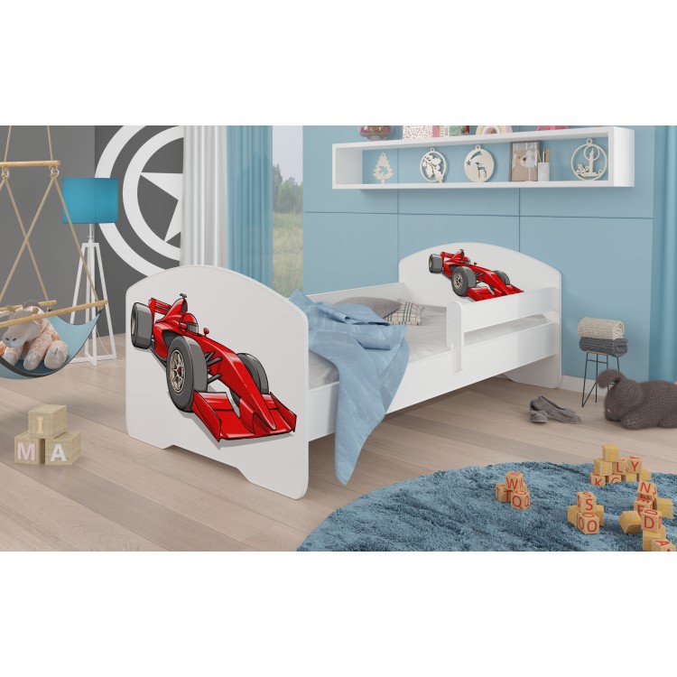 Łóżko z materacem i barierką PEPE FORMULA 160x80