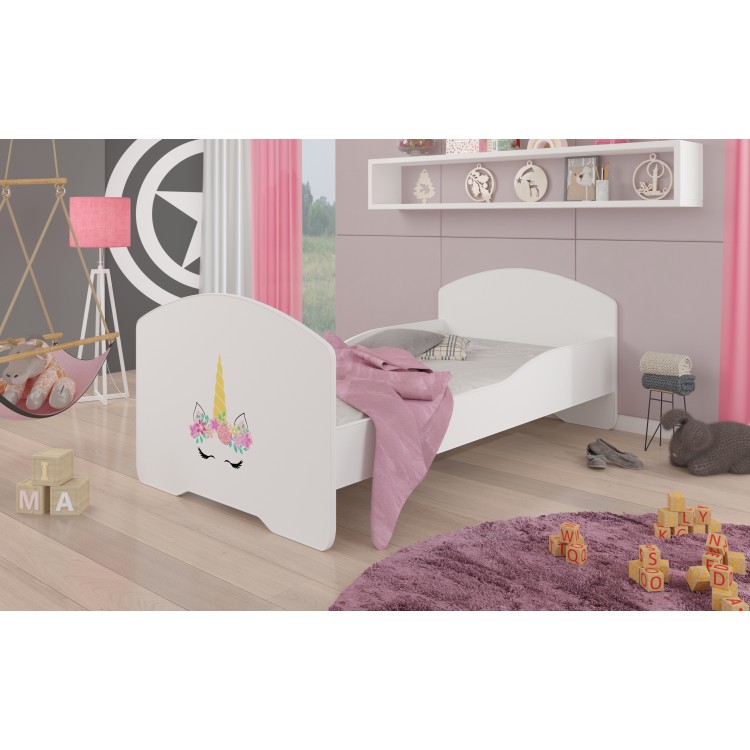 Łóżko z materacem PEPE UNICORN 140x70