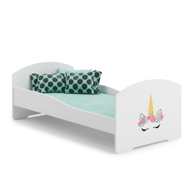 Łóżko z materacem PEPE UNICORN 140x70