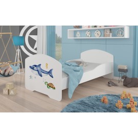Łóżko z materacem PEPE SEA ANIMALS 160x80