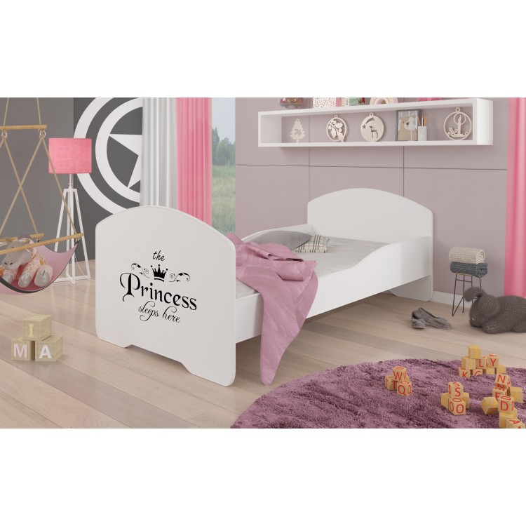 Łóżko z materacem PEPE PRINCESS BLACK 160x80