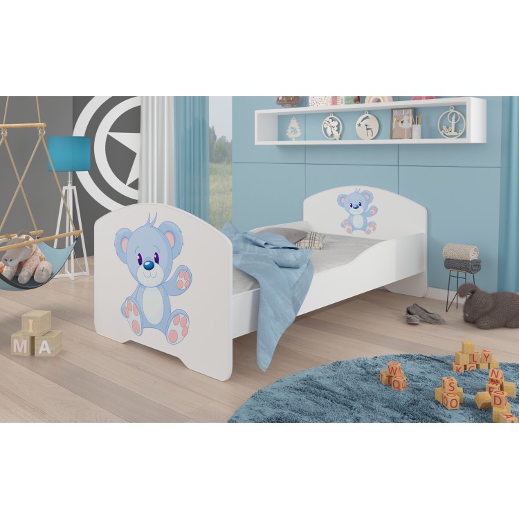 Łóżko z materacem PEPE BLUE BEAR 160x80