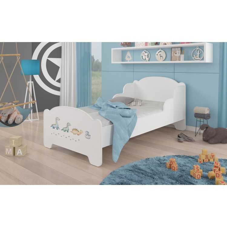 Łóżko z materacem AMADIS DINOSAURS 140x70