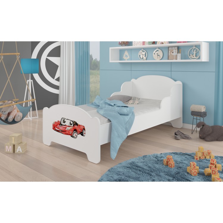 Łóżko z materacem AMADIS RED CAR 140x70