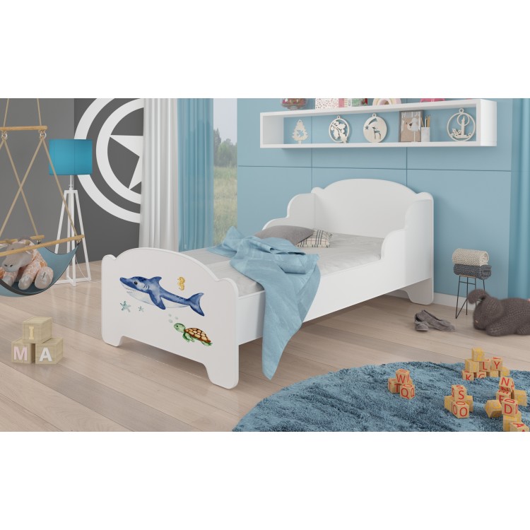 Łóżko z materacem AMADIS SEA ANIMALS 160x80