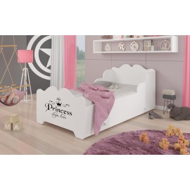 Łóżko z materacem i szufladą XIMENA PRINCESS BLACK 160x80