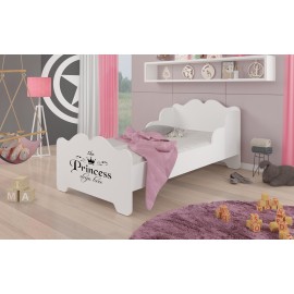 Łóżko z materacem XIMENA PRINCESS BLACK 160x80