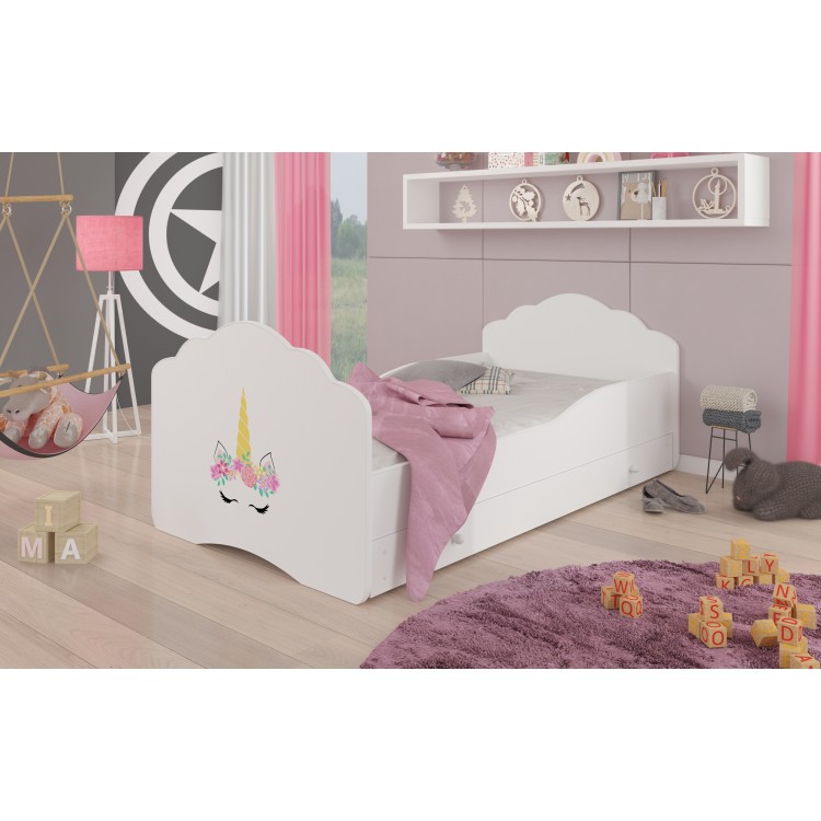 Łóżko z materacem i szufladą CASIMO UNICORN 160x80