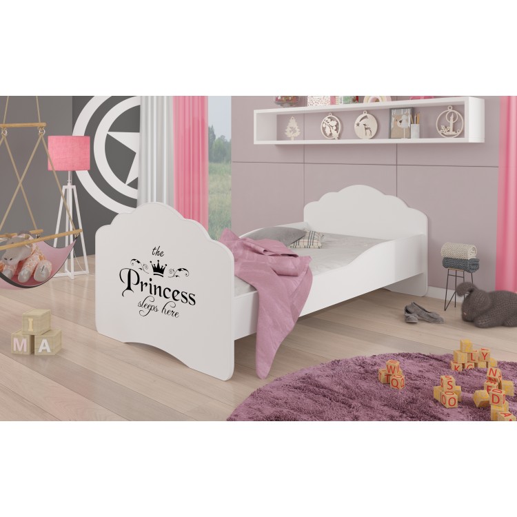 Łóżko z materacem CASIMO PRINCESS BLACK 160x80