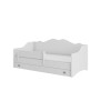Łóżko z materacem EMKA Gray, White 160x80