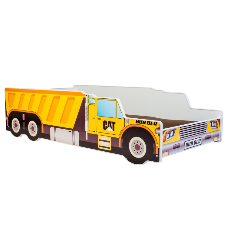 Łóżko z materacem CONSTRUCTION CAR 160x80