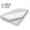 Łóżko z materacem i oświetleniem LED SHERIFF 160x80