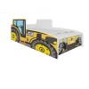 Łóżko z materacem TRACTOR YELLOW 160x80