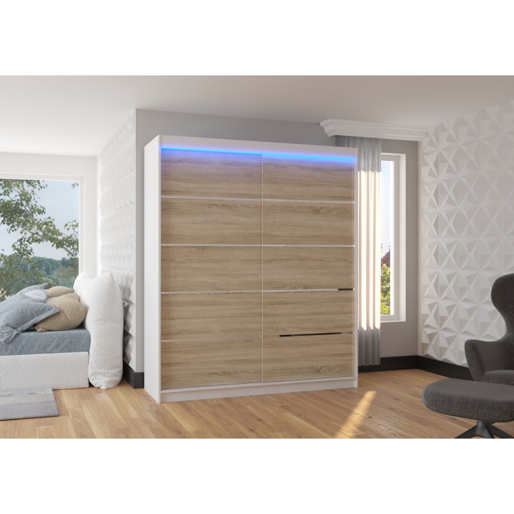 Szafa przesuwna z oświetleniem LED SPECTRA 180