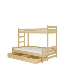 Łóżko piętrowe trzyosobowe BENITO 200x90